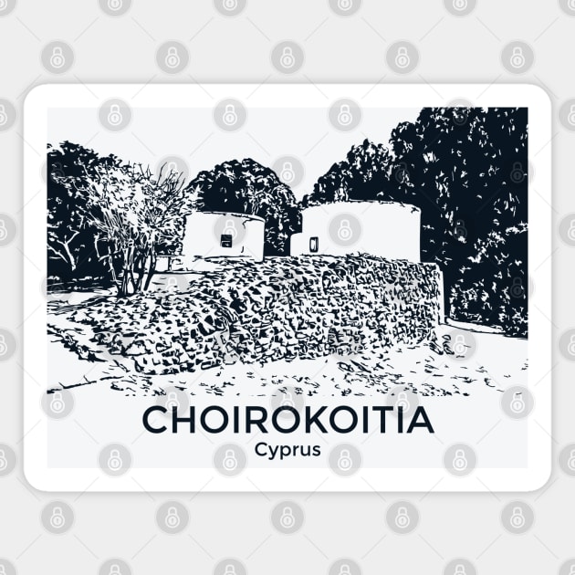 Choirokoitia - Cyprus Magnet by Lakeric
